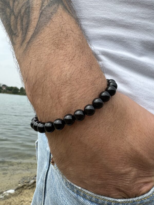 Bracelet pierre ronde en pierre naturelle – Image 4