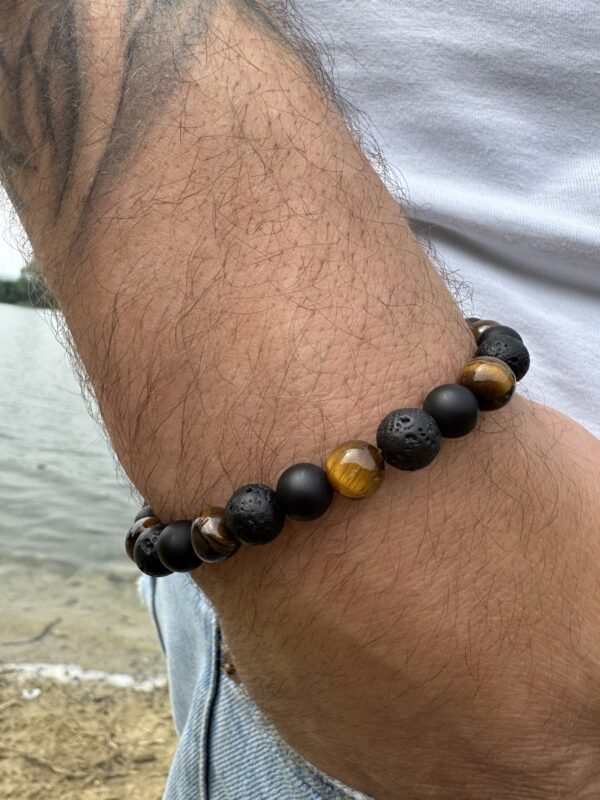 Bracelet pierre ronde en pierre naturelle – Image 7